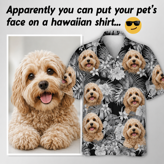 Custom Photo Tropical Style Dog Hawaii Shirt